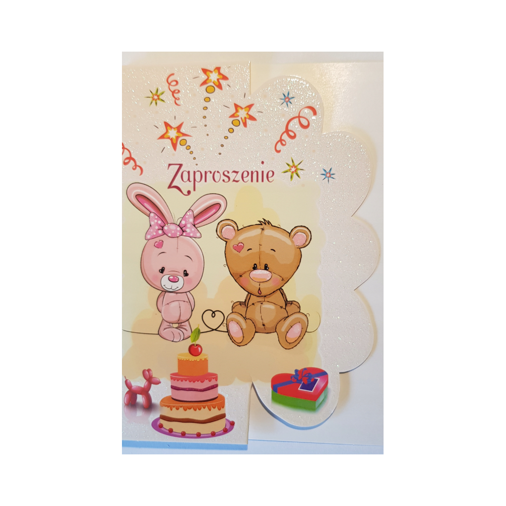 zaproszenia na urodziny dziecka 10,7 cm *15 cm 16897832054