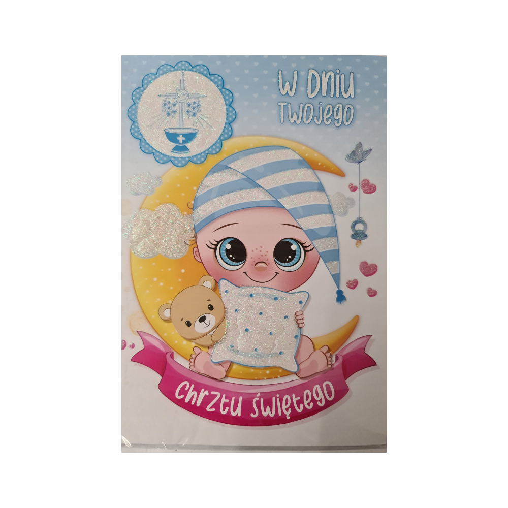 pamiątka na Chrzest Święty, Kartka na Chrzest 11,5 cm *16,5 cm 7681790372