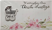 pamiątka na Chrzest Święty, Kartka na Chrzest 11,4 cm *19 cm 17276576467