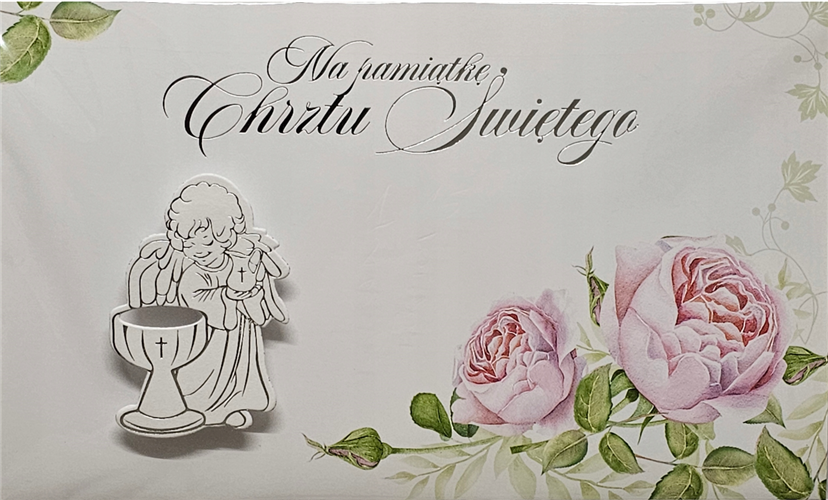 pamiątka na Chrzest Święty, Kartka na Chrzest   11,4 cm *19 cm 17276572012