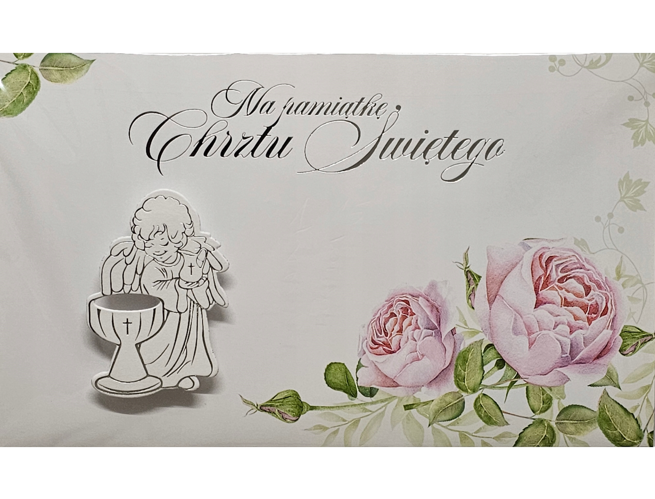 pamiątka na Chrzest Święty, Kartka na Chrzest   11,4 cm *19 cm 17276572012