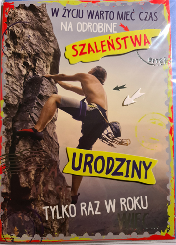 Kartki urodzinowe kartka urodzinowa WESOŁE Zabawna 12,7 cm *17,9  cm 16897829234