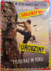 Kartki urodzinowe kartka urodzinowa WESOŁE Zabawna 12,7 cm *17,9  cm 16897829234