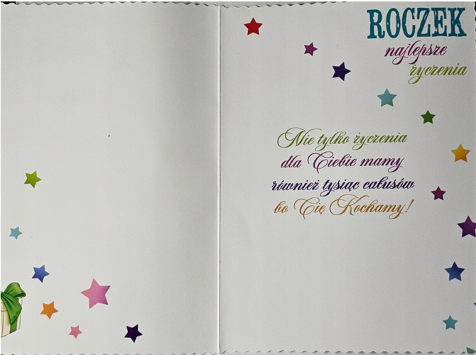 Kartki urodzinowe na roczek pierwsze urodziny 12 cm *16,5cm 13540352264