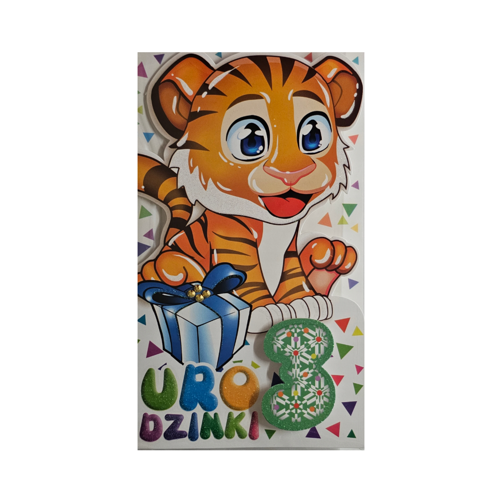 Kartki urodzinowe dla dziecka kartka urodzinowa 3 11,4 cm *19 cm 13540343237