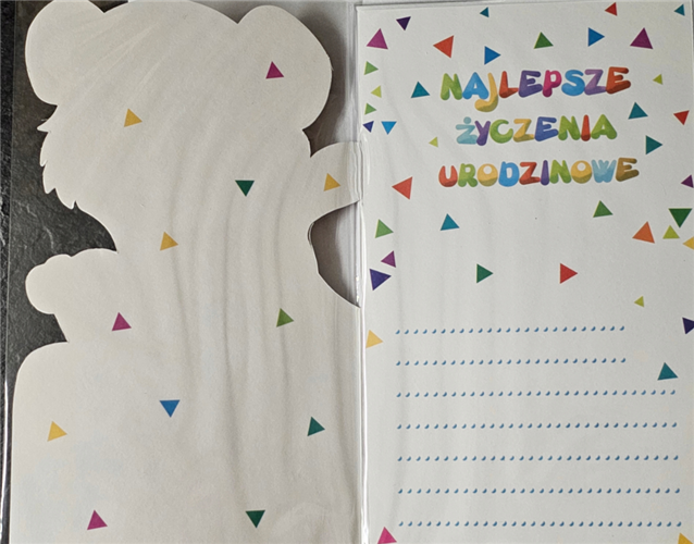 Kartki urodzinowe dla dziecka kartka urodzinowa 3 11,4 cm *19 cm 13540343237