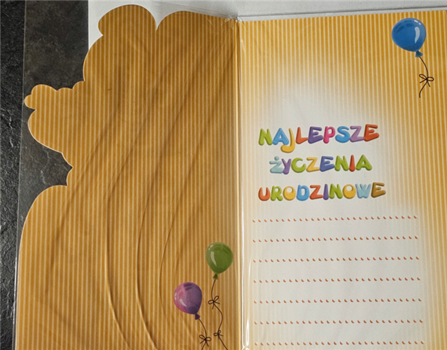 Kartki urodzinowe dla dziecka kartka urodzinowa 4 11,4 cm *19 cm 13540341313