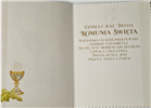 Pamiątka pierwszej Komunii Świetej Kartka  12 cm *16,3 cm 17306029921