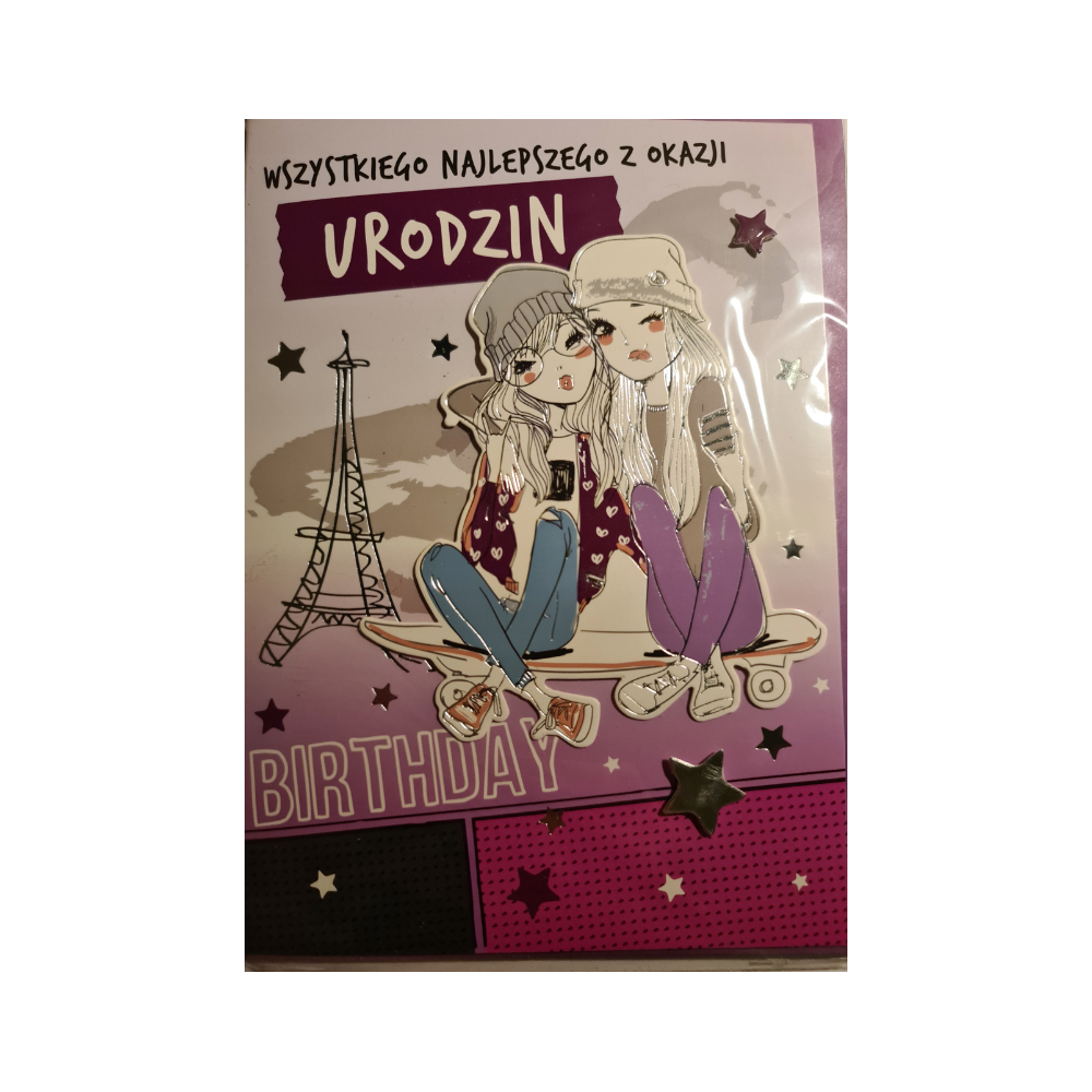 Młodzieżowa, Kartki urodzinowe, kartka urodzinowa 12,7 cm *17,8 cm 10692311041