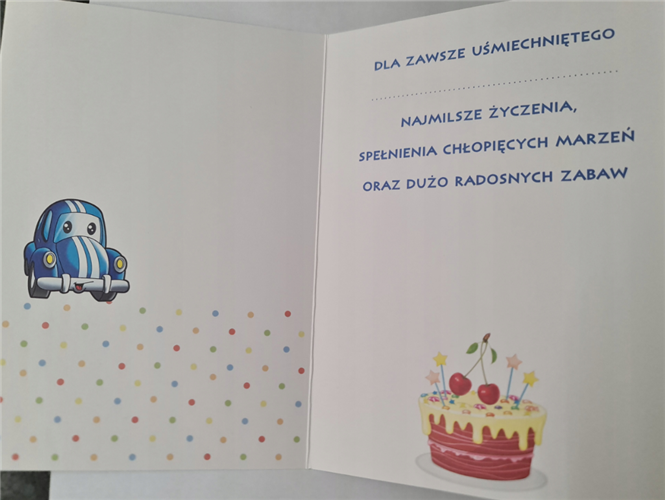 Kartki urodzinowe dla dziecka kartka urodzinowa 3 11,8 cm *17 cm 11737218250