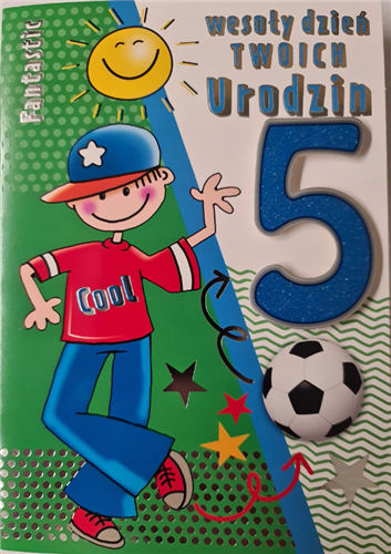 Kartki urodzinowe dla dziecka kartka urodzinowa 5 11,8 cm *17 cm 11737231851