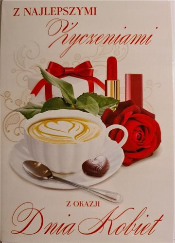 kartki z okazji dnia Kobiet, 8 Marca  11,7 cm *16,8 cm 17220348644