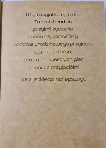Kartki urodzinowe dla dziecka kartka urodzinowaEKO 12,7 cm *18,1 cm 11777210234