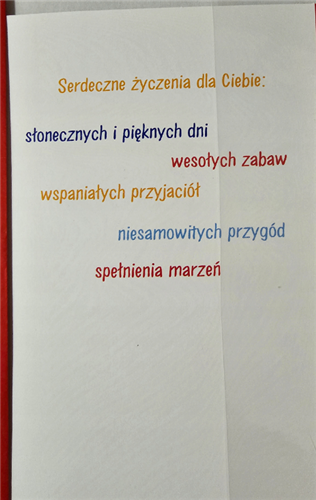 Kartki urodzinowe dla dziecka kartka urodzinowa 5  11,8 cm *17 cm  11777221941