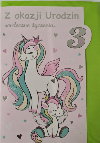 Kartki urodzinowe dla dziecka kartka urodzinowa 3 11,8 cm *17 cm 11777236944