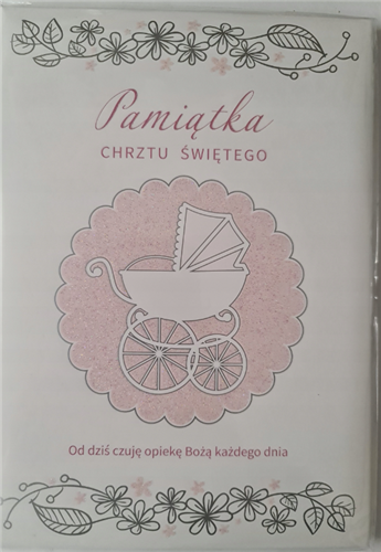 książeczka na Chrzest Święty, pamiątka na Chrzest 14,5 cm *20,5 cm  17368632124