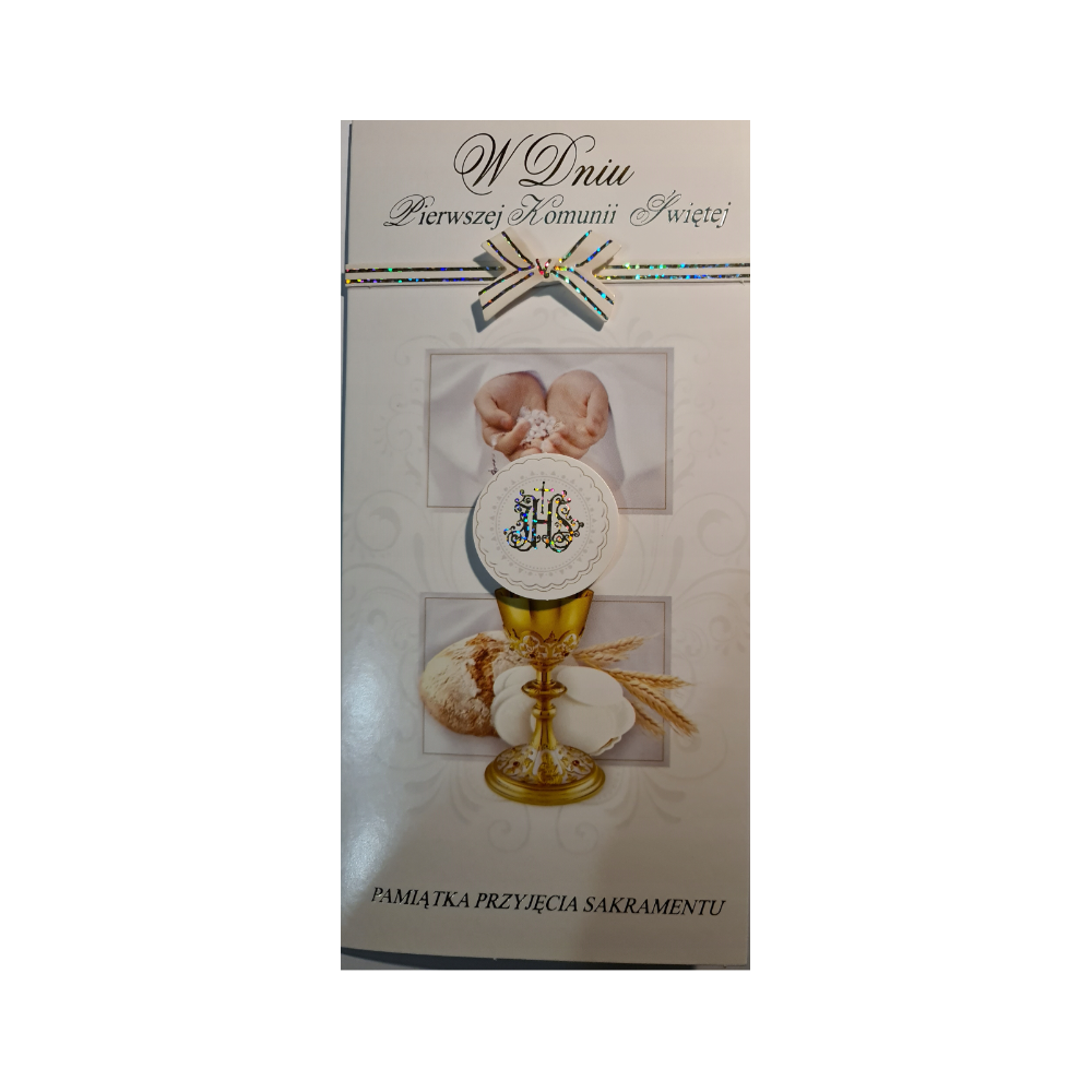 Pamiątka pierwszej Komunii Świetej 10,6 cm *21,7 cm 11955723713
