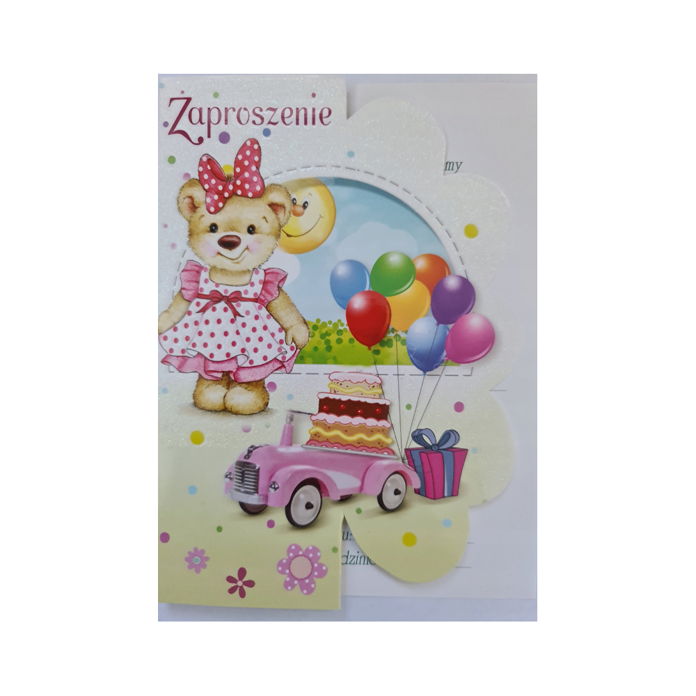 zaproszenia na urodziny dziecka 10,7 cm *15 cm 12053260754