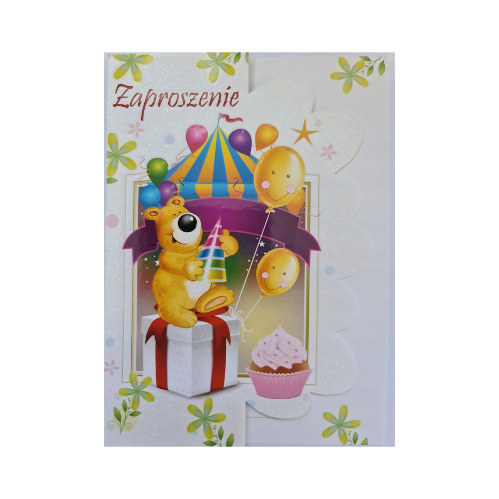 zaproszenia na urodziny dziecka 10,7 cm *15 cm 12053305913