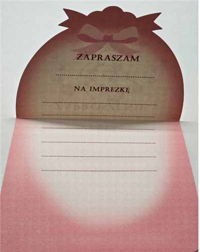 zaproszenia na urodziny dziecka 10,2 cm *15,5 cm 12053310290