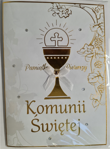 Pamiątka pierwszej Komunii Świetej 12,7 cm *17,8 cm 12063945543