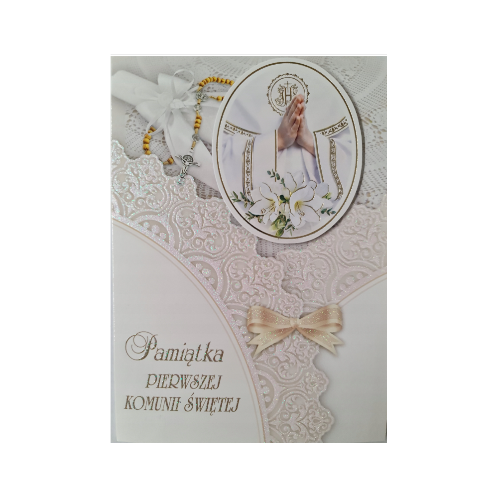 Pamiątka pierwszej Komunii Świetej Kartka  11,7 cm *16,5 cm 12066560387