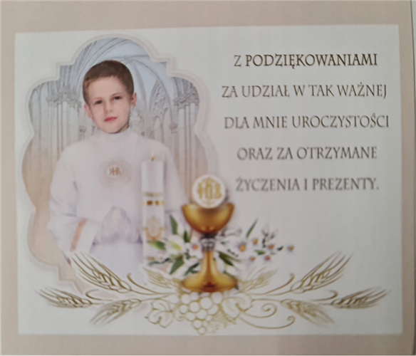 Naklejki na ciasto Komunijne 2 sztuki 9,5 x 8 cm 12066573142