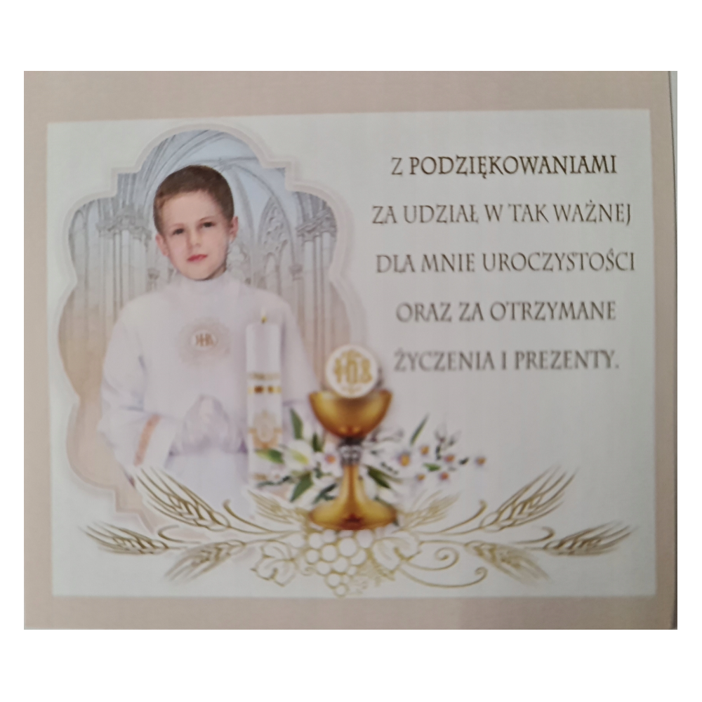 Naklejki na ciasto Komunijne 2 sztuki 9,5 x 8 cm 12066573142