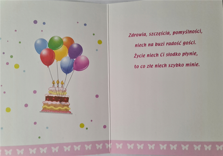 Kartki urodzinowe dla dziecka kartka urodzinowa 11,7 cm *16,5 cm 12658908563