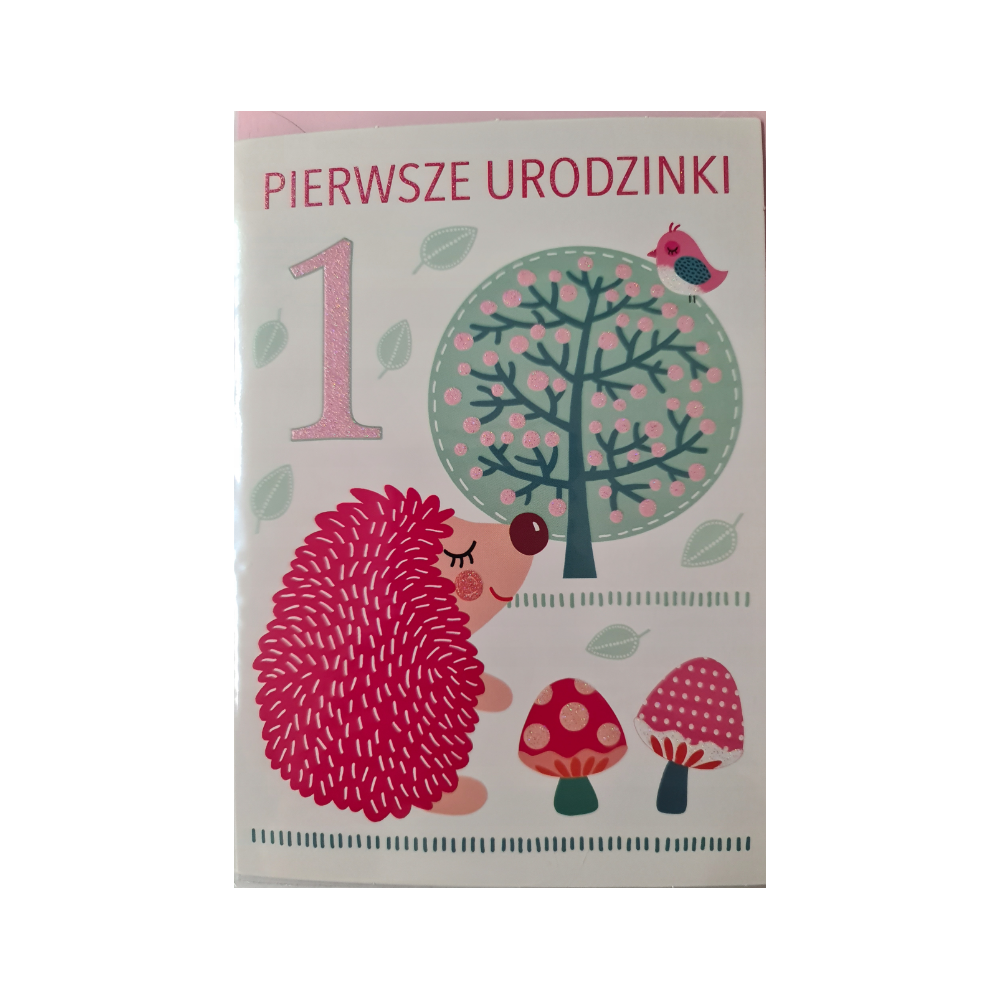 Kartki urodzinowe na roczek pierwsze urodziny 12 cm *16,5 cm 12582805660