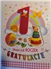 Kartki urodzinowe na roczek pierwsze urodziny 11,5 cm *16,5 cm 12545840903