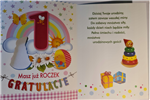 Kartki urodzinowe na roczek pierwsze urodziny 11,5 cm *16,5 cm 12545840903