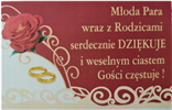 NAKLEJKI NA CIASTO WESELNE 4 szt wym. 8x5cm 12176974321