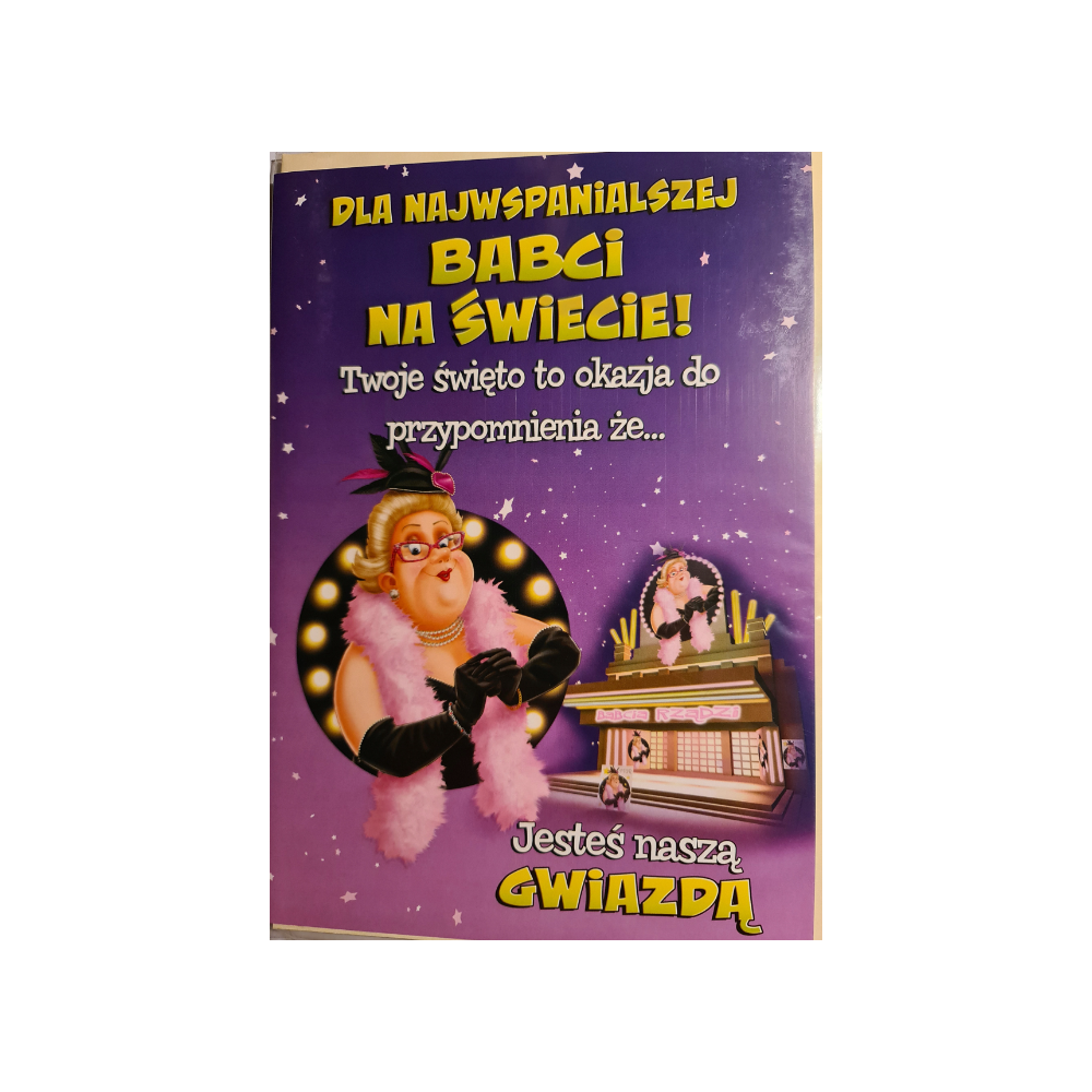 DZIEŃ BABCI kartka karnet NA DZIEŃ BABCI 15,5 cm *22,5 cm  16897829168 10007347239