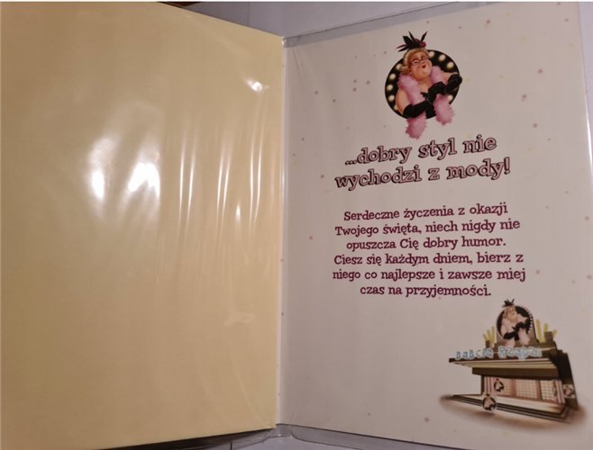 DZIEŃ BABCI kartka karnet NA DZIEŃ BABCI 15,5 cm *22,5 cm  16897829168 10007347239