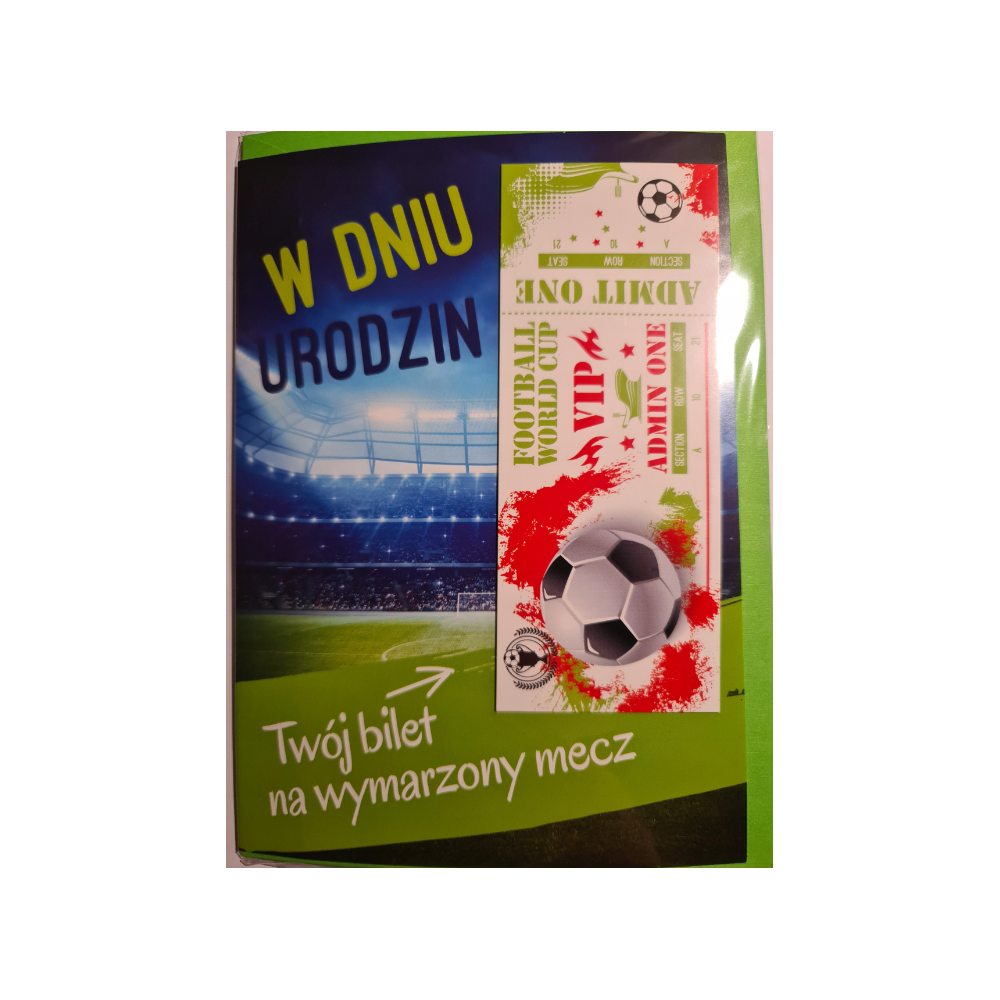 Kartki urodzinowe karnet urodzinowy z biletem 12,7 cm *17,9 cm 16897829651