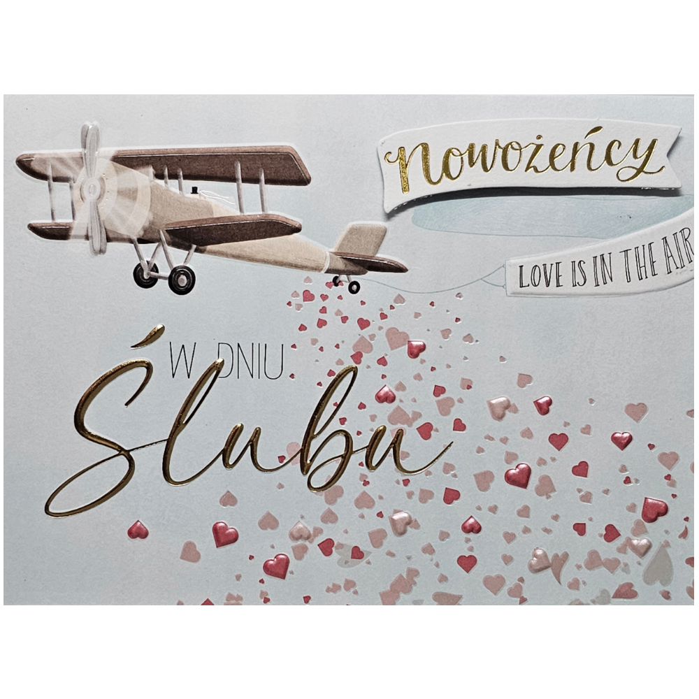 pamiątka na ślub, kartka na ślub PRZESTRZENNA 11,7 cm *16,7 cm  10803526242
