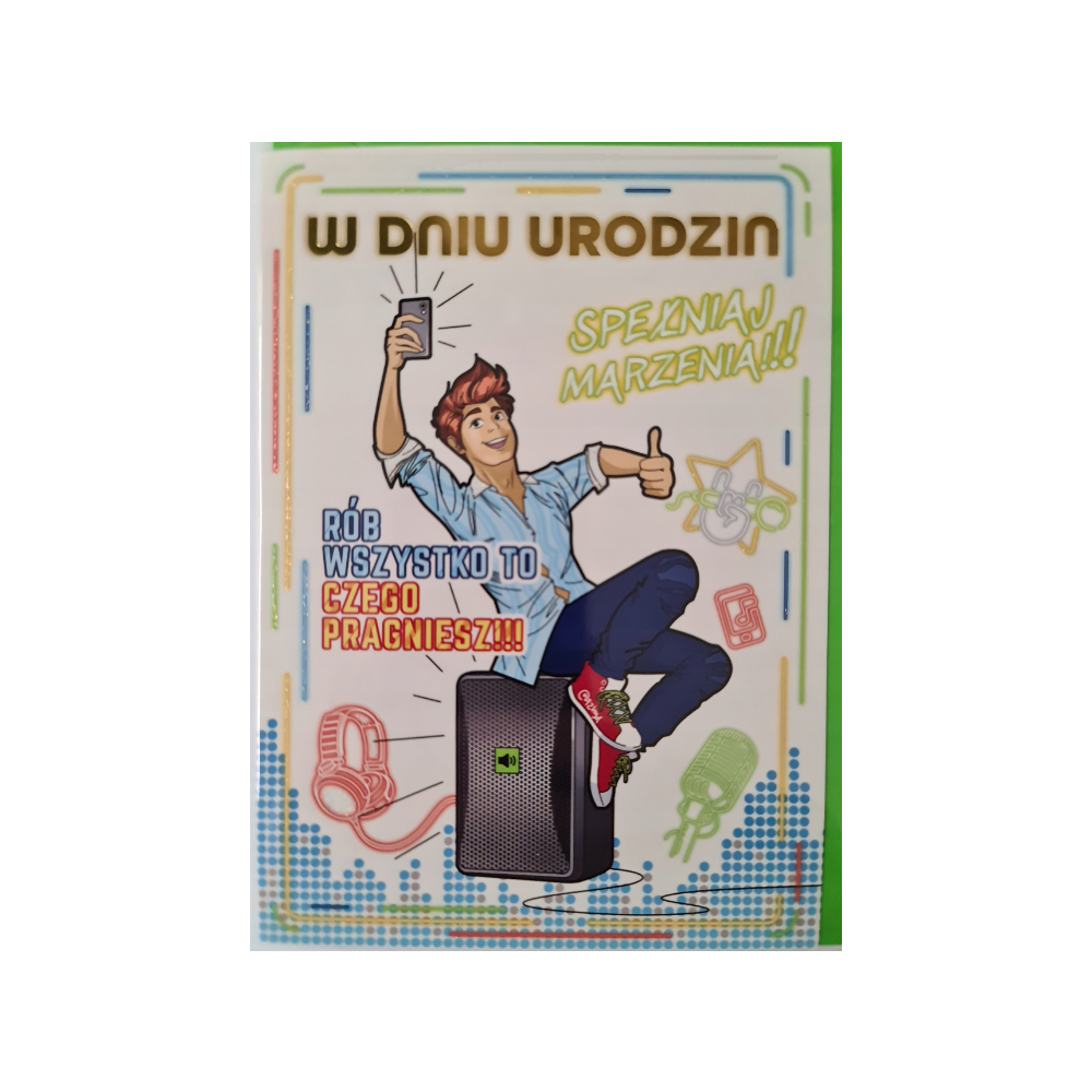 Kartki urodzinowe kartka urodzinowa WESOŁE Zabawna  11,7 cm *16,8 cm 12134284166
