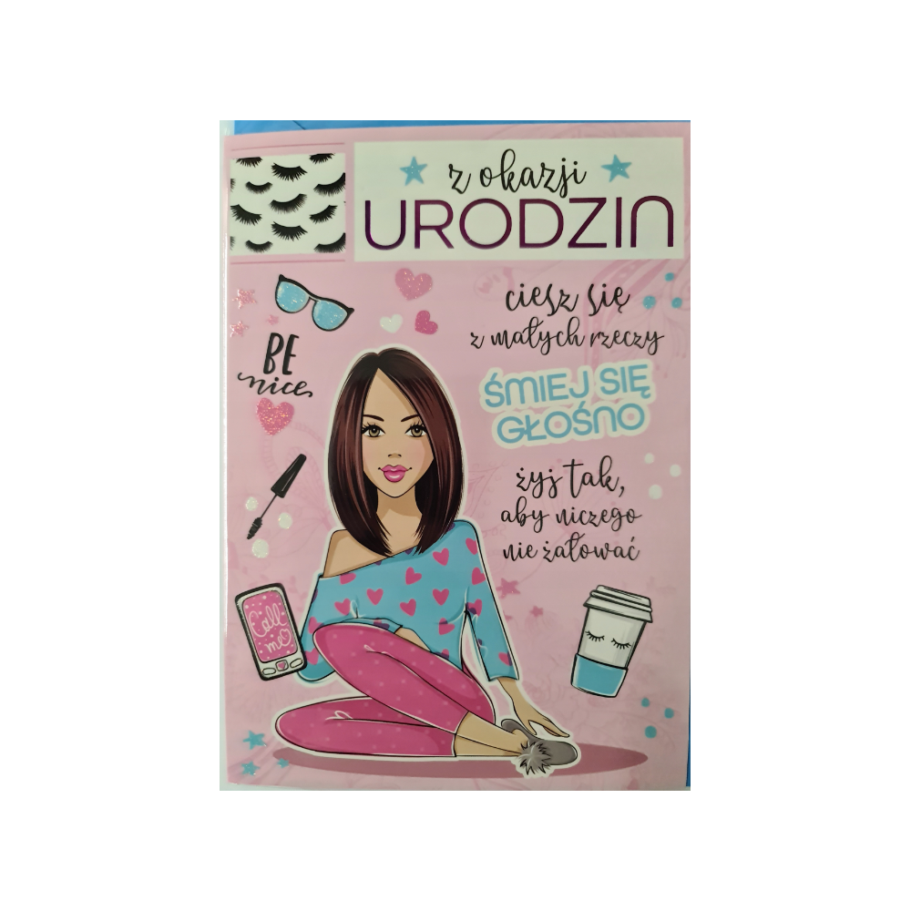Kartki urodzinowe kartka urodzinowa WESOŁE Zabawna 11,7 cm *16,8 cm  12134295564