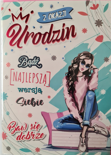 Kartki urodzinowe kartka urodzinowa WESOŁE Zabawna 11,7 cm *16,8 cm  12134299735