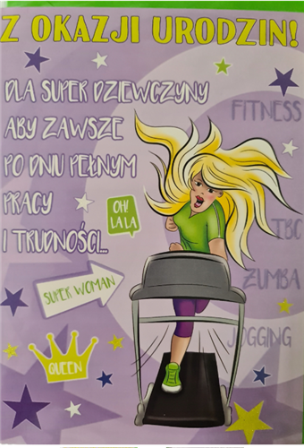 Kartki urodzinowe kartka urodzinowa WESOŁE Zabawna  11,7 cm *16,8 cm 12189757305