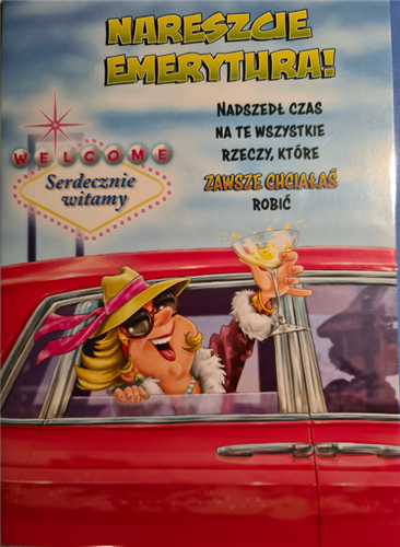 PUZZLE Z OKAZJI PRZEJŚCIA NA EMERYTURę EMERYTURA 15 x 21 cm po złożeniu  12354621191