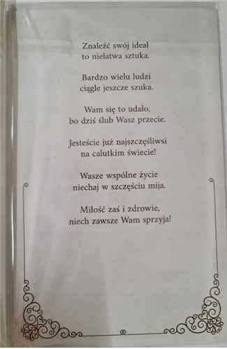 pamiątka na ślub, kartka na ślub, pocztówka ślubna 13 cm *20,4cm 16897830194