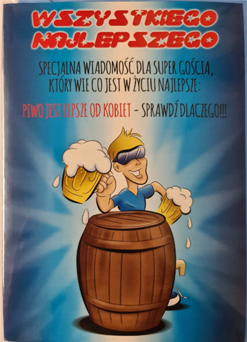 Kartki urodzinowe kartka urodzinowa WESOŁE Zabawna 11,7 cm *16,8 cm 12189764308