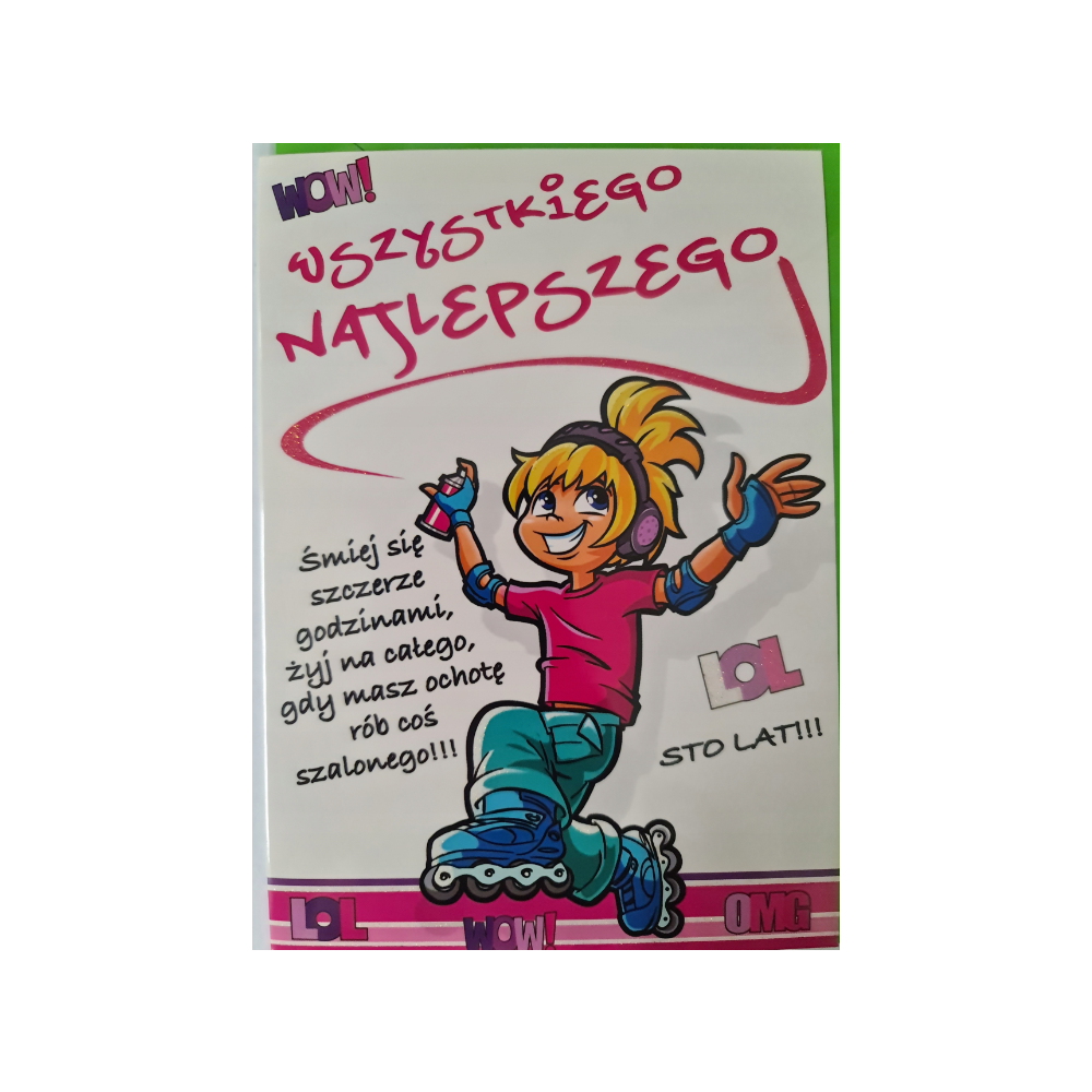 Kartki urodzinowe kartka urodzinowa WESOŁE Zabawna  11,7 cm *16,8 cm 12438010318