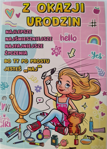 Kartki urodzinowe kartka urodzinowa WESOŁE Zabawna   11,7 cm *16,8 cm 12438043022