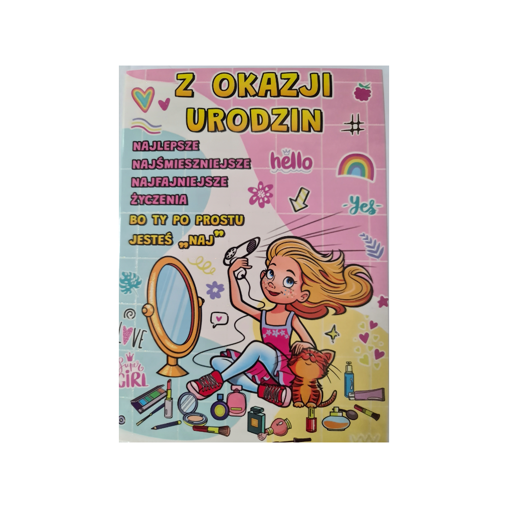 Kartki urodzinowe kartka urodzinowa WESOŁE Zabawna   11,7 cm *16,8 cm 12438043022