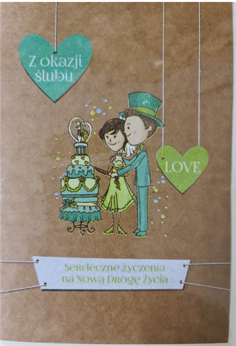pamiątka na ślub, kartka na ślub, pocztówka ślubna  11,7 cm *16,5 cm 12552977463