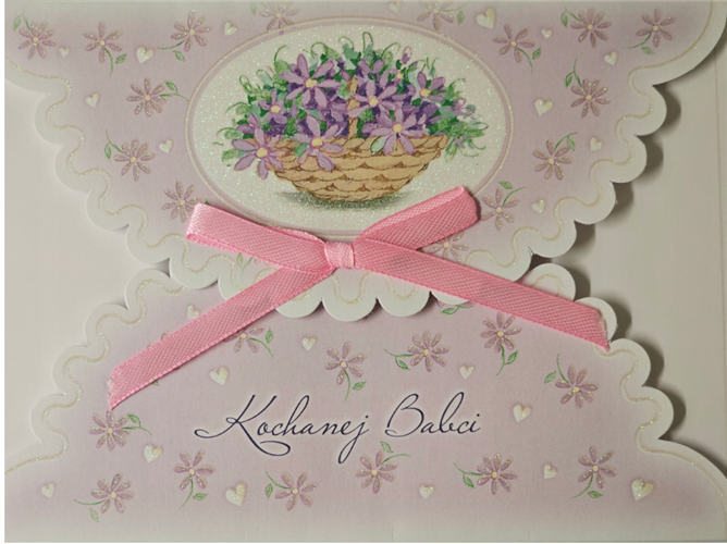 DZIEŃ BABCI kartka karnet NA DZIEŃ BABCI  11,7 cm *16,6 cm 13036883174