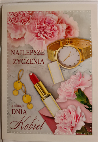 kartki z okazji dnia Kobiet, 8 Marca 11,7 cm *16,8 cm 16897830235